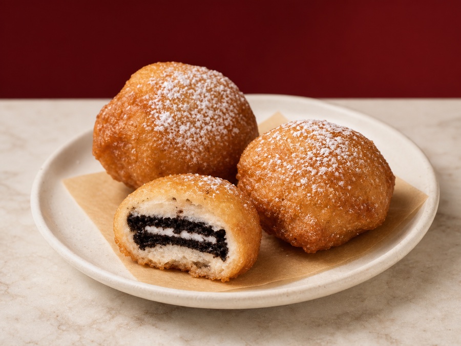2 Fried Oreos from NY Gyros & Phillys