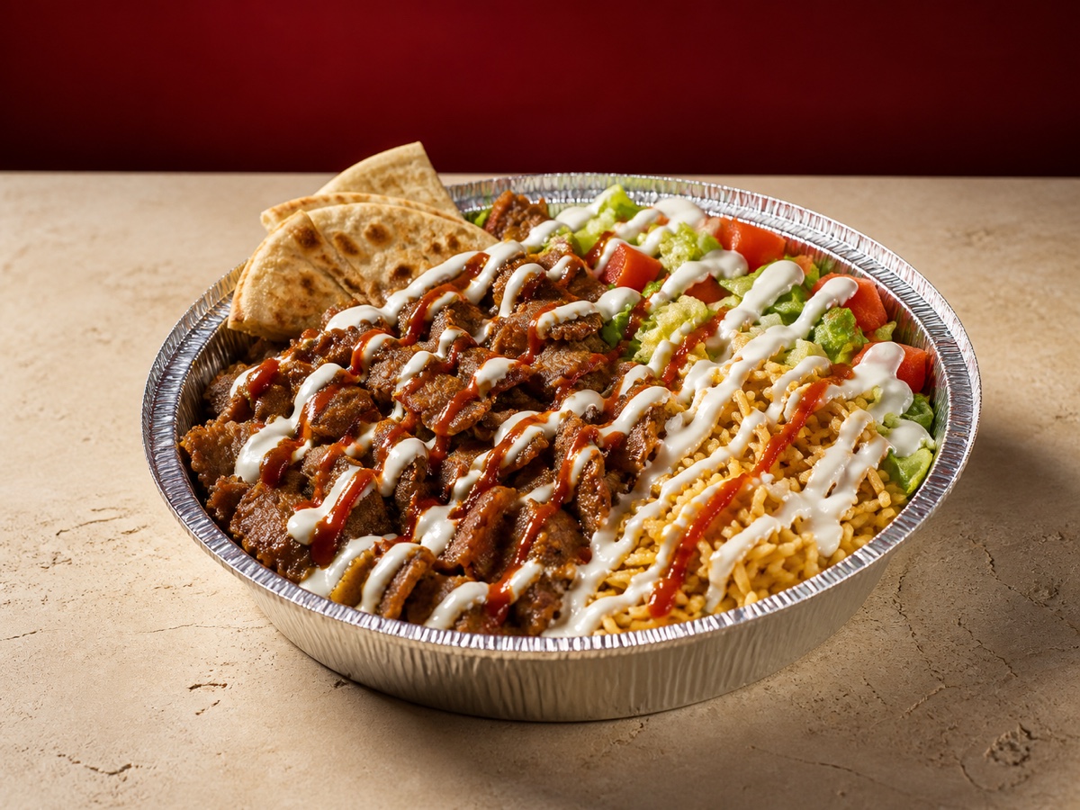 Lamb & Beef Platter from NY Gyros & Phillys